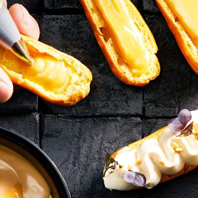 éclair dorati crema callebaut | Caterline