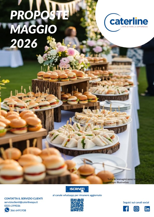 catalogo forniture per catering banqueting caterline